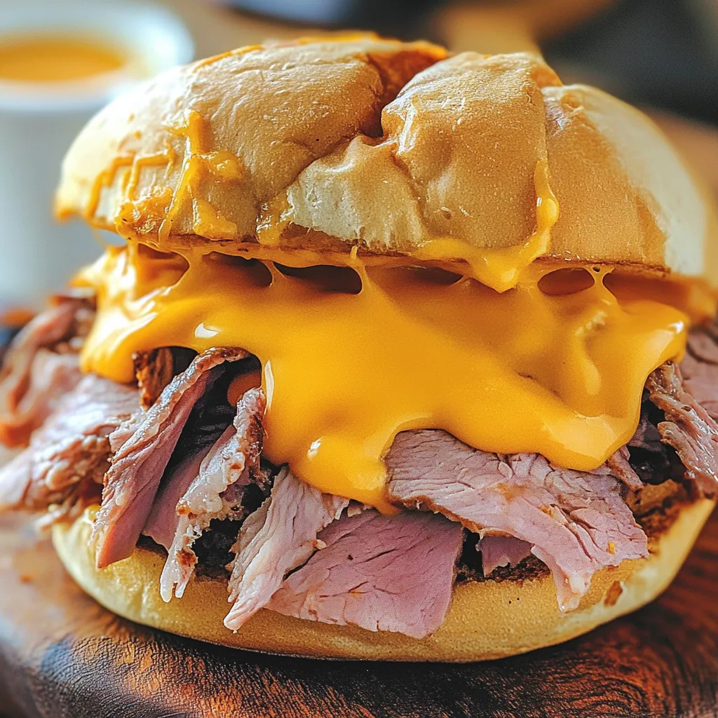 Copycat Arby’s Beef and Cheddar Sandwiches