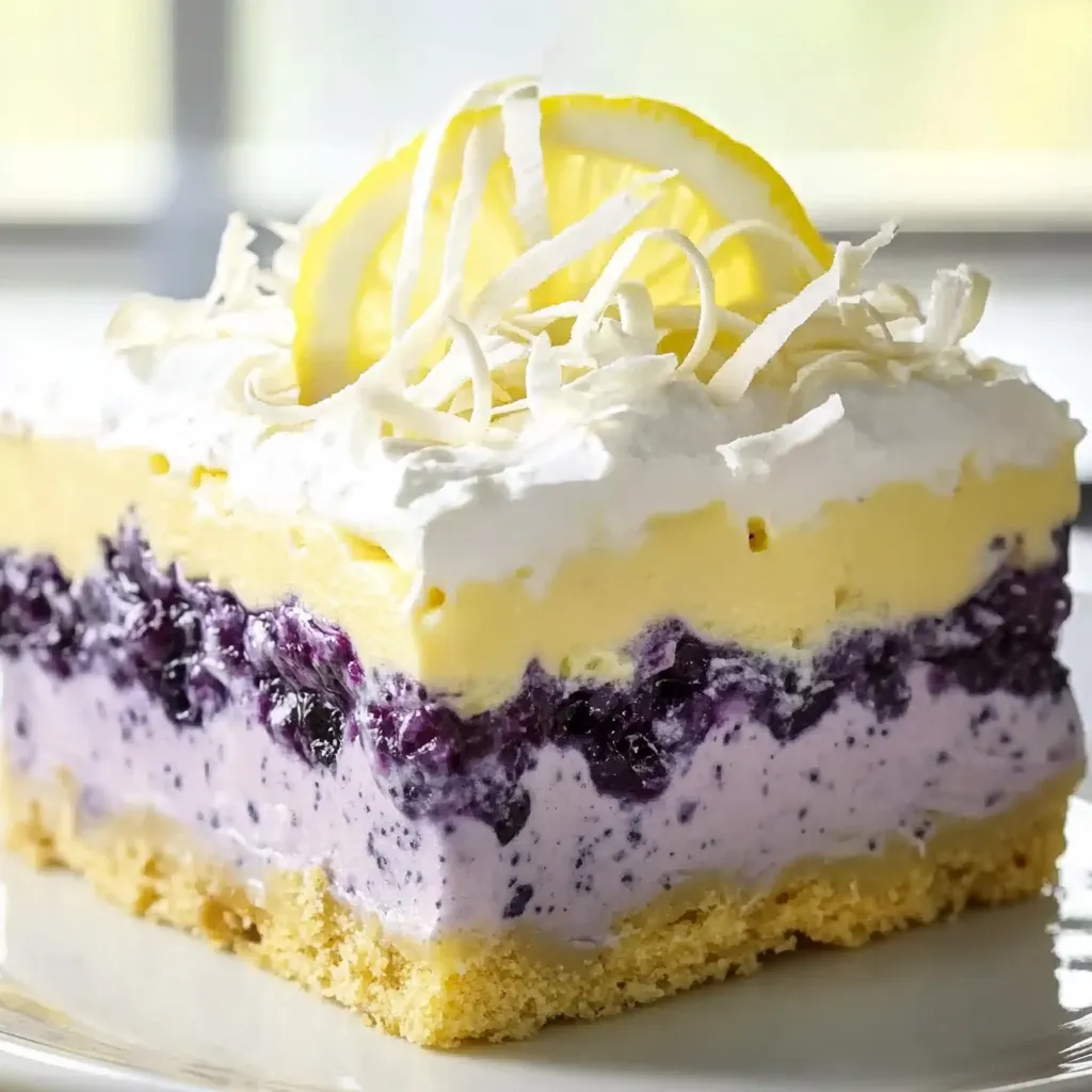 Zitrone Blaubeer Lasagne