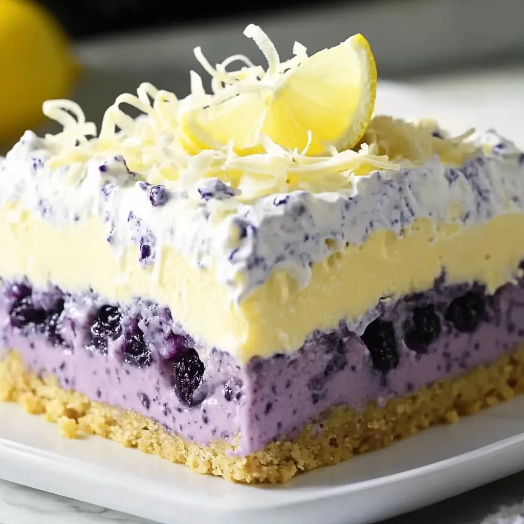Zitronen-Blaubeer-Lasagne