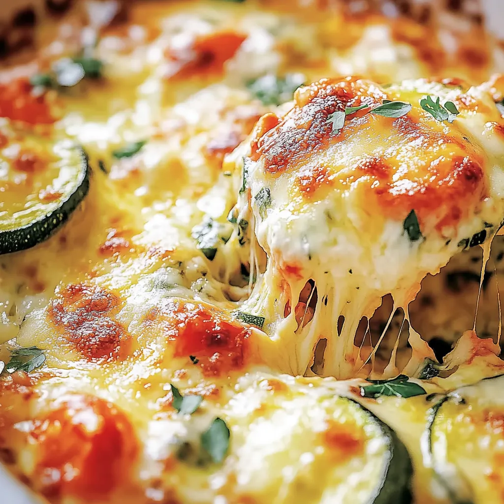 Zucchini überbacken mit Käse