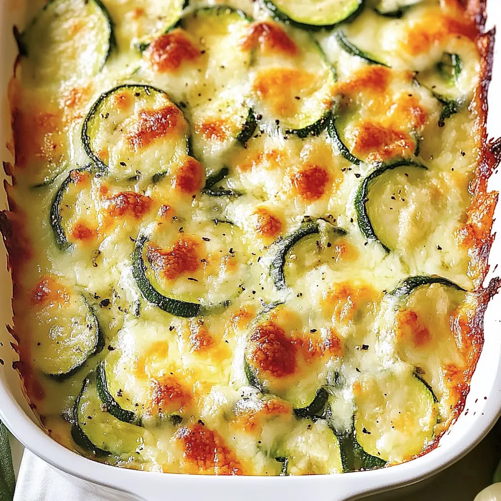 Einfache Ofen-Zucchini mit Käse