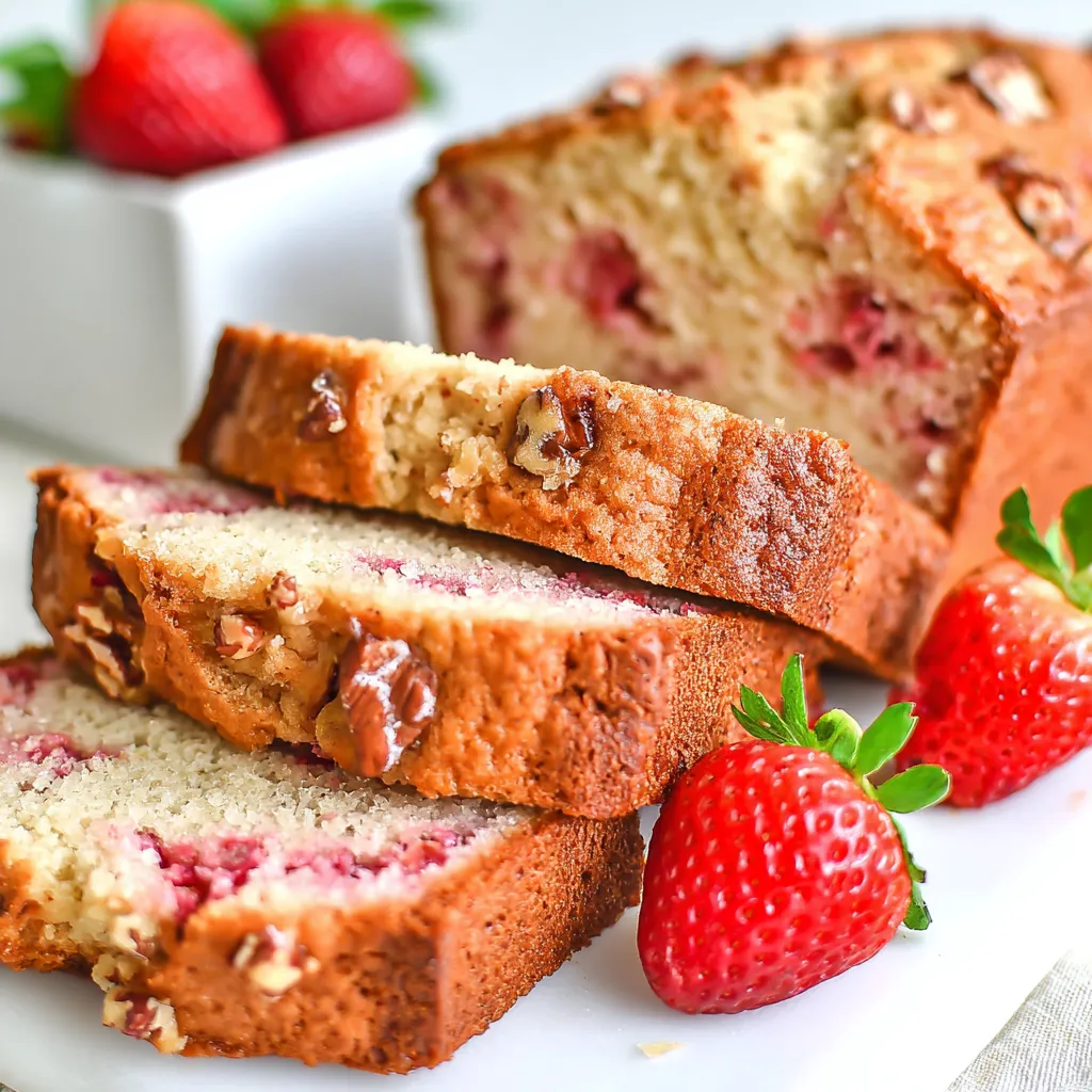 Fruchtiges Erdbeerbrot