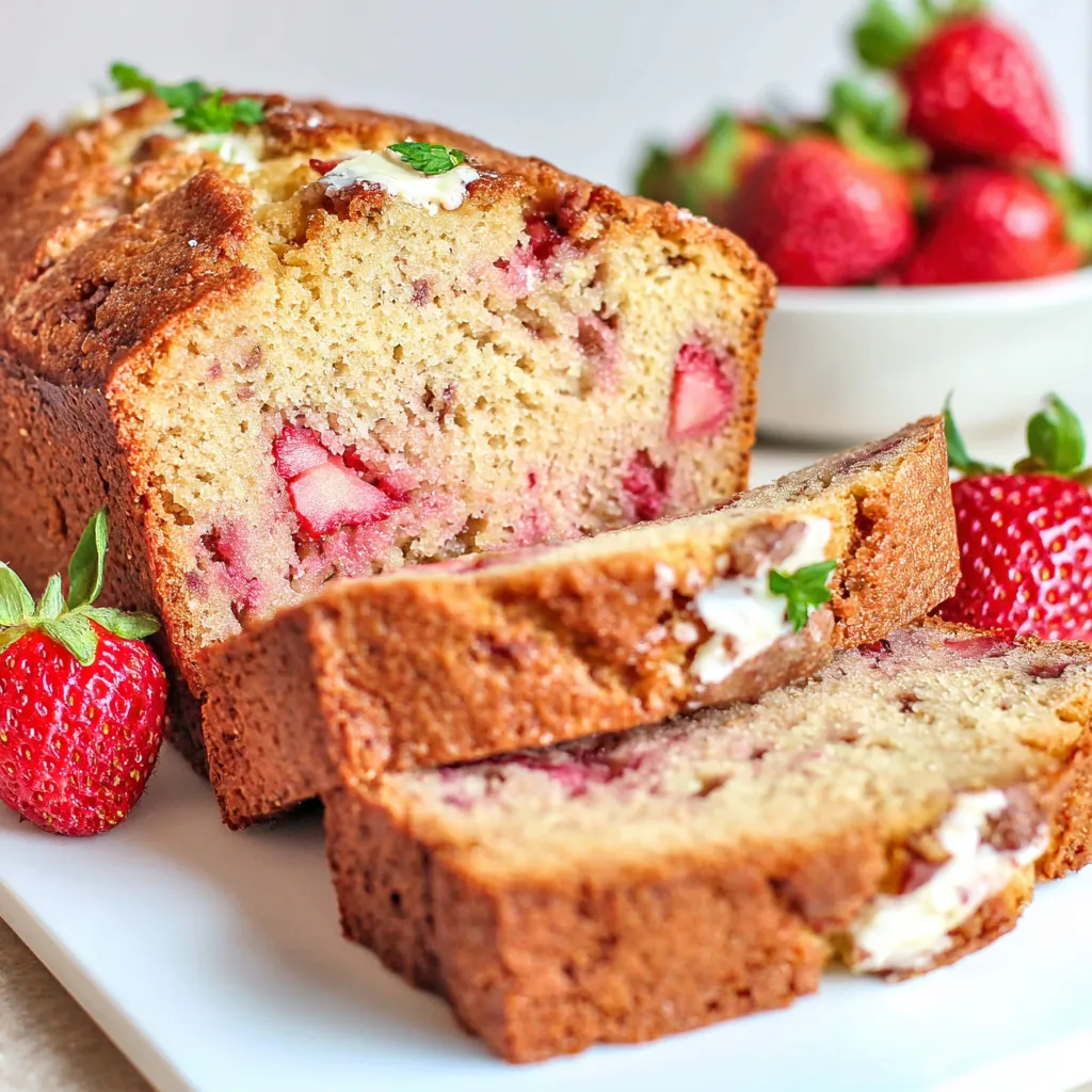 Frisches Erdbeerbrot