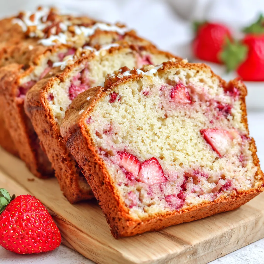 Frisches Erdbeerbrot