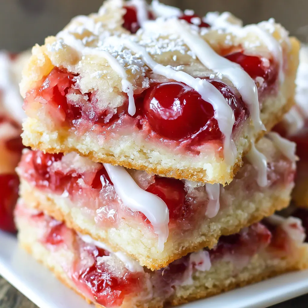 Kirschkuchenstücke