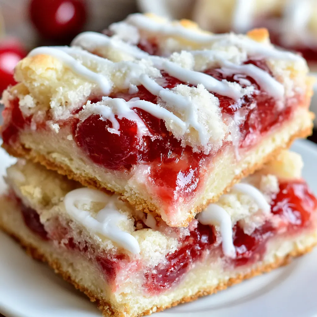 Kirschkuchenstücke