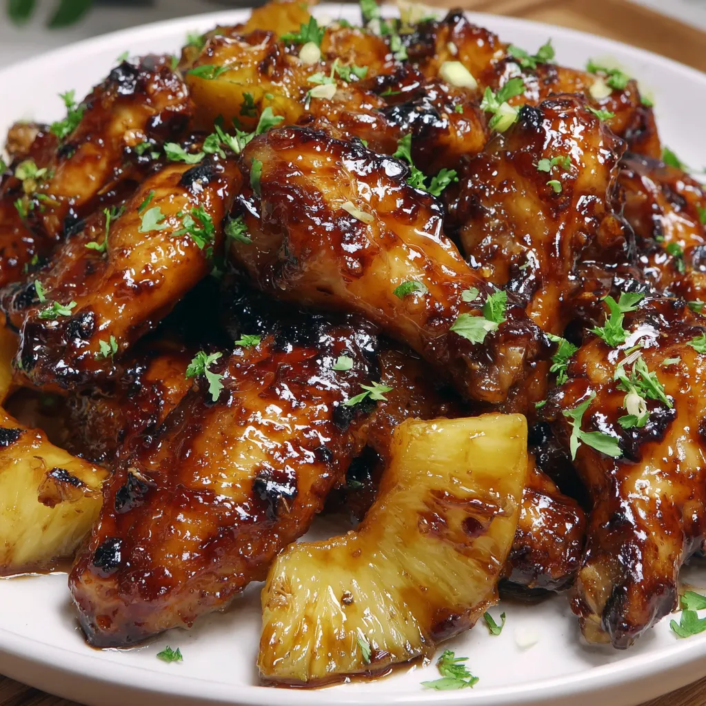 Ananas Hähnchenflügel Rezept
