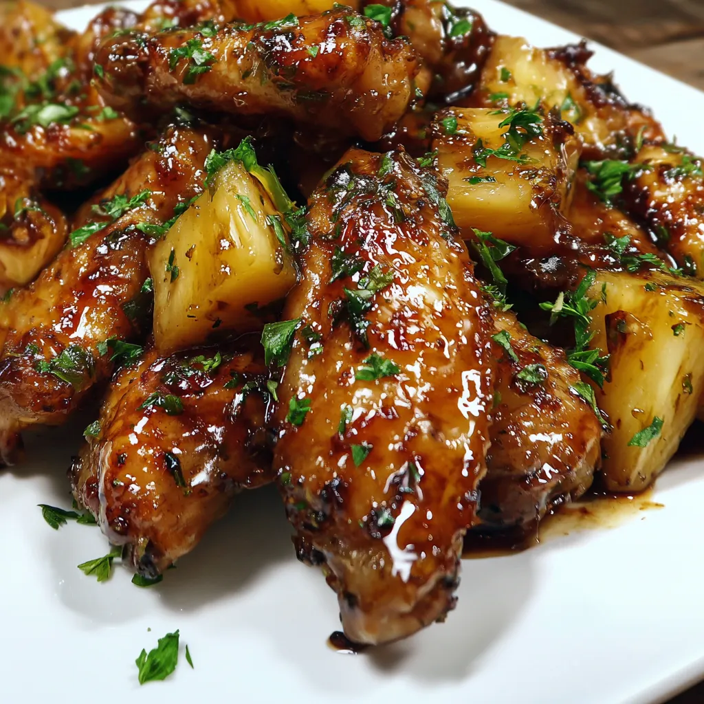 Ananas Hähnchenflügel Rezept