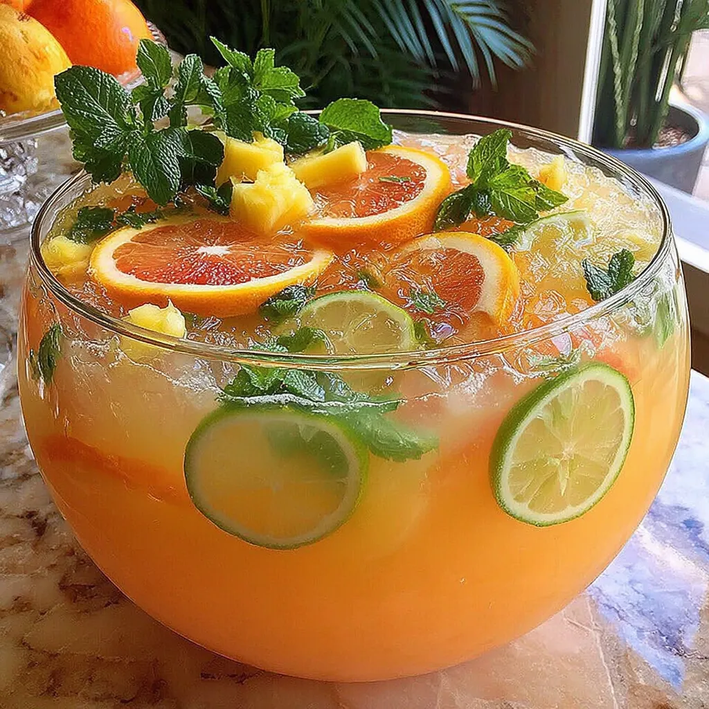 SOMMER TROPISCHER ANANAS ZITRONEN PUNSCH