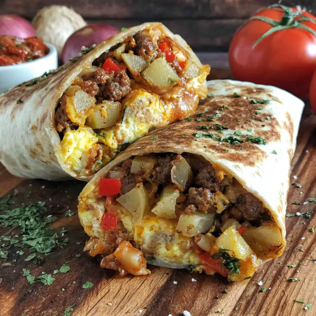 Chorizo Frühstücksburrito