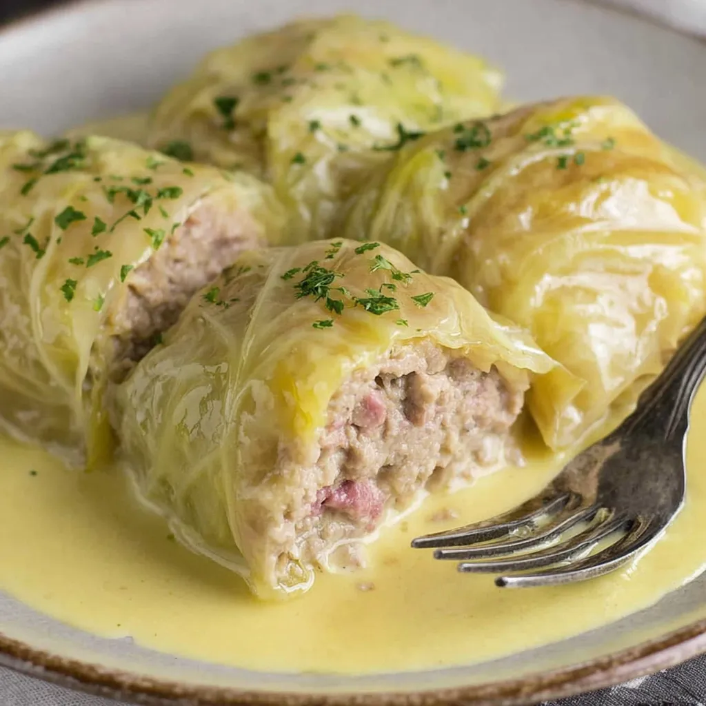 Griechische Kohlrouladen (Lahanodolmades Avgolemono)