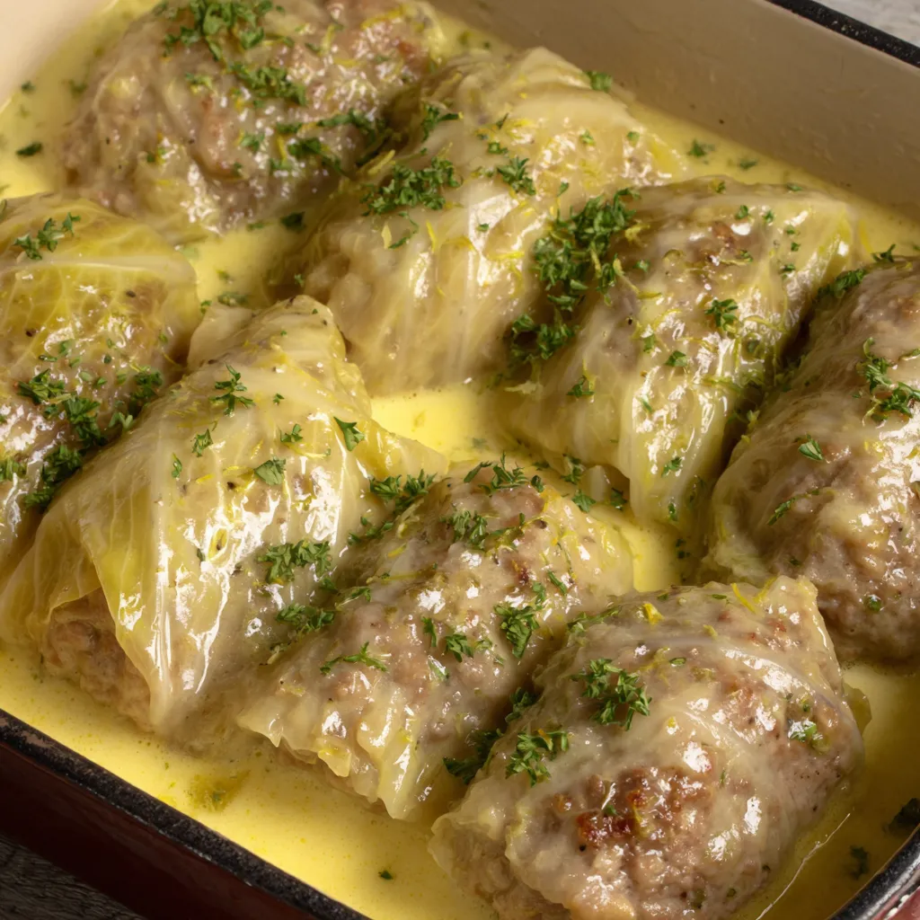 Griechische gefüllte Kohlrouladen