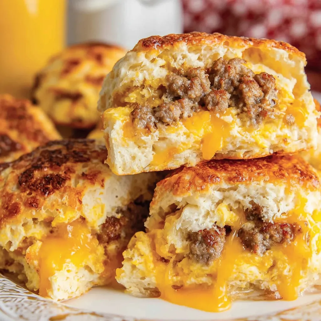 Butter-Überbackene Frühstücks-Biscuits