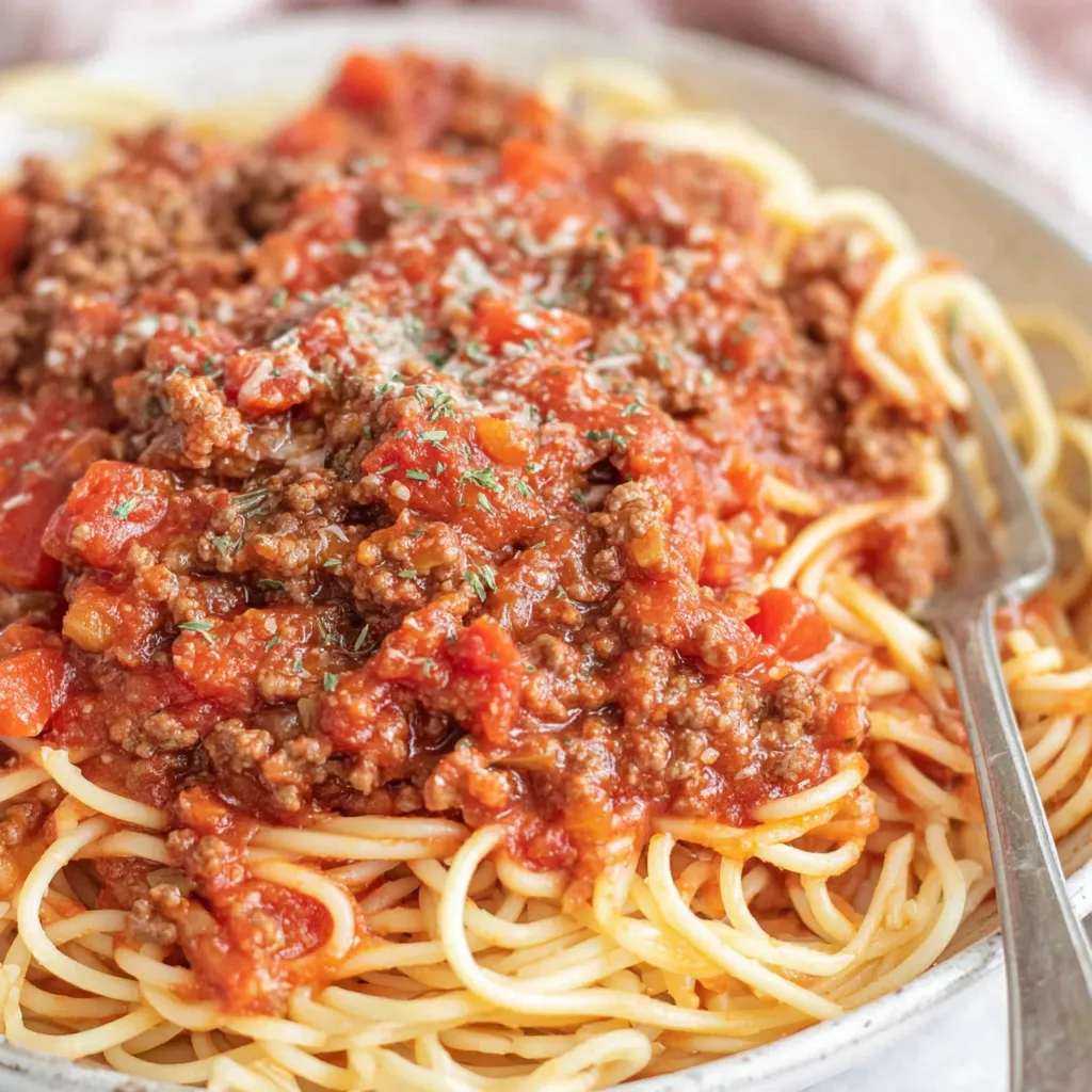 Rindfleisch Spaghettisauce