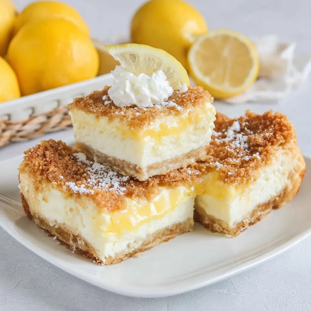 Zitronen-Käsekuchenriegel