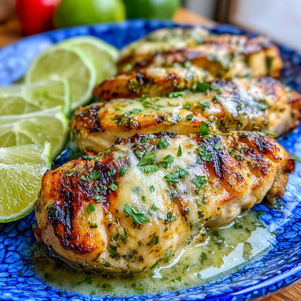 Gegrilltes Salsa Verde Hähnchen mit Pepper Jack