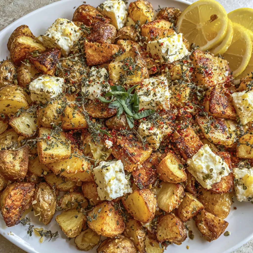 Feta-Kartoffeln Ofen