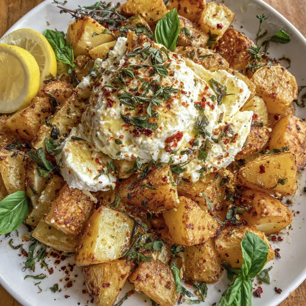Feta-Kartoffeln aus dem Ofen