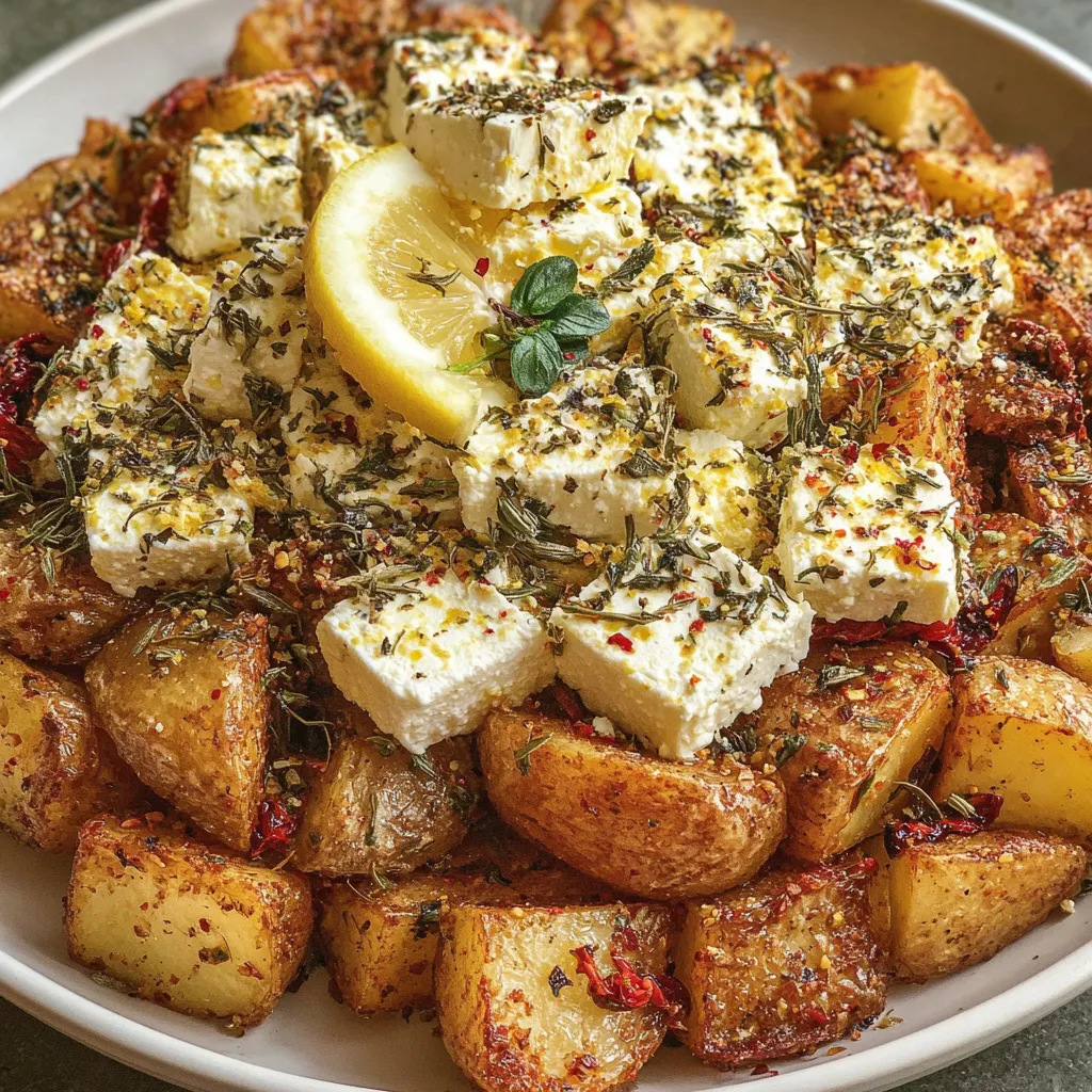 Feta-Kartoffeln aus dem Ofen