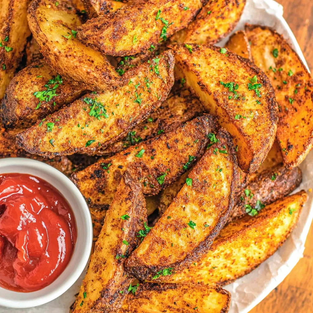 Airfryer-Kartoffelspalten