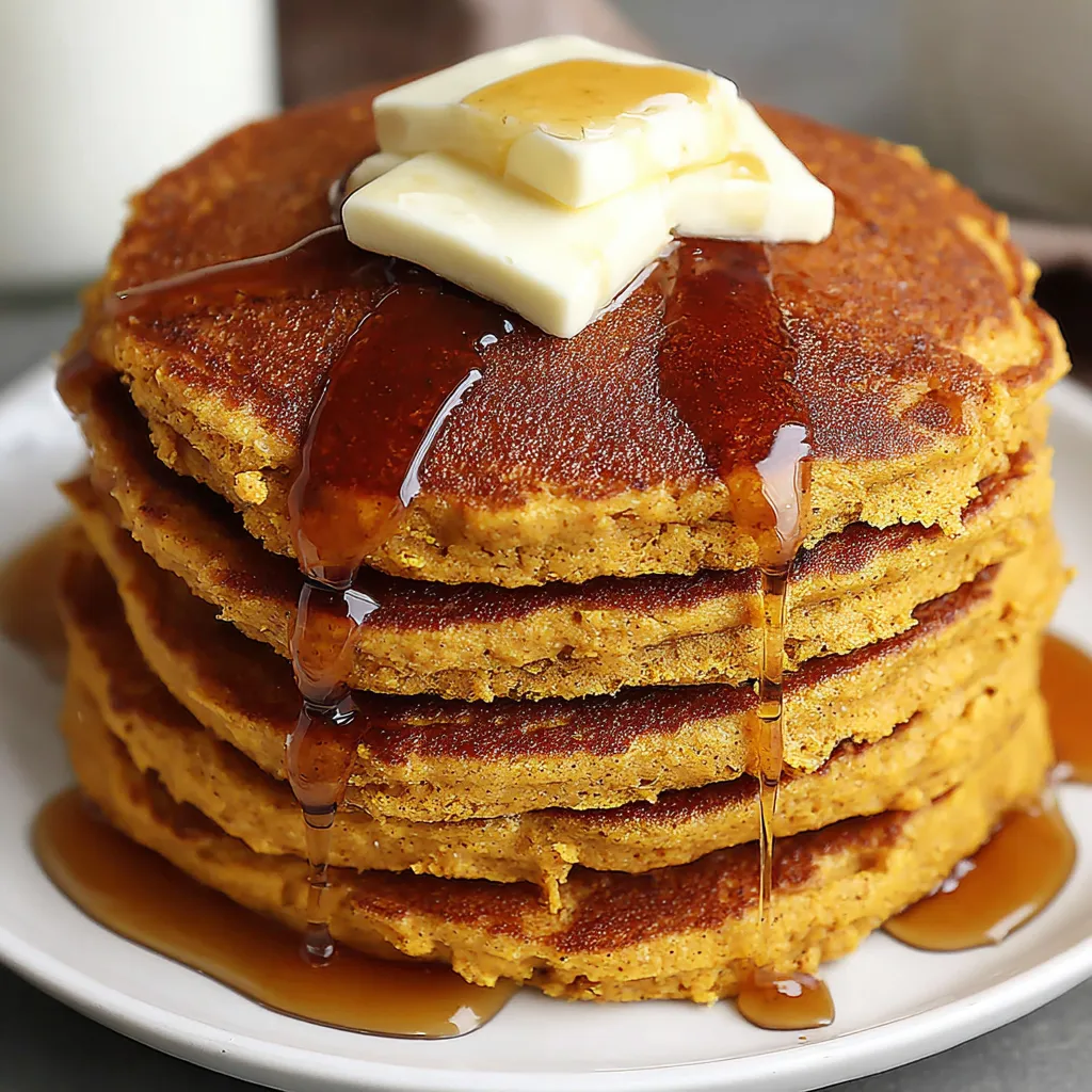 Einfache vegane Kürbis-Pfannkuchen