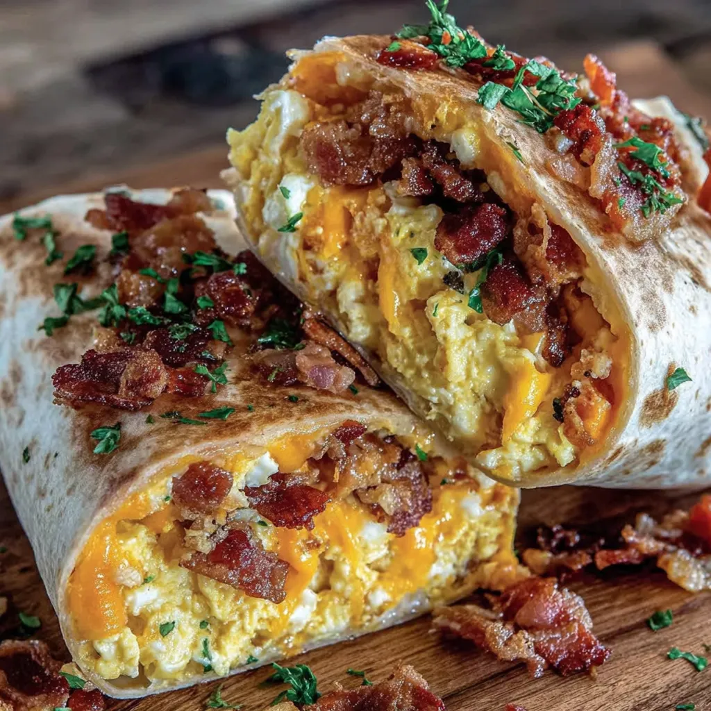 Bacon, Ei & Käse Frühstücksburrito