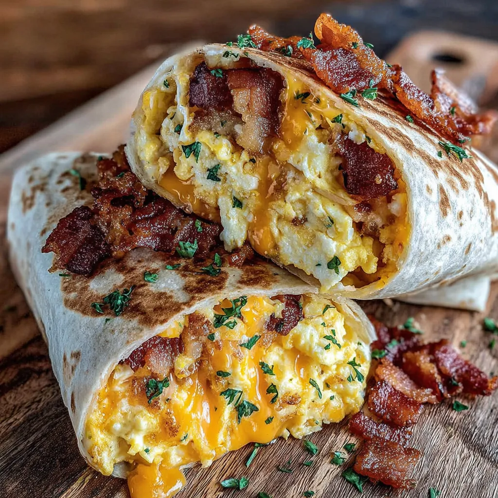 Bacon, Ei & Käse Frühstücksburrito
