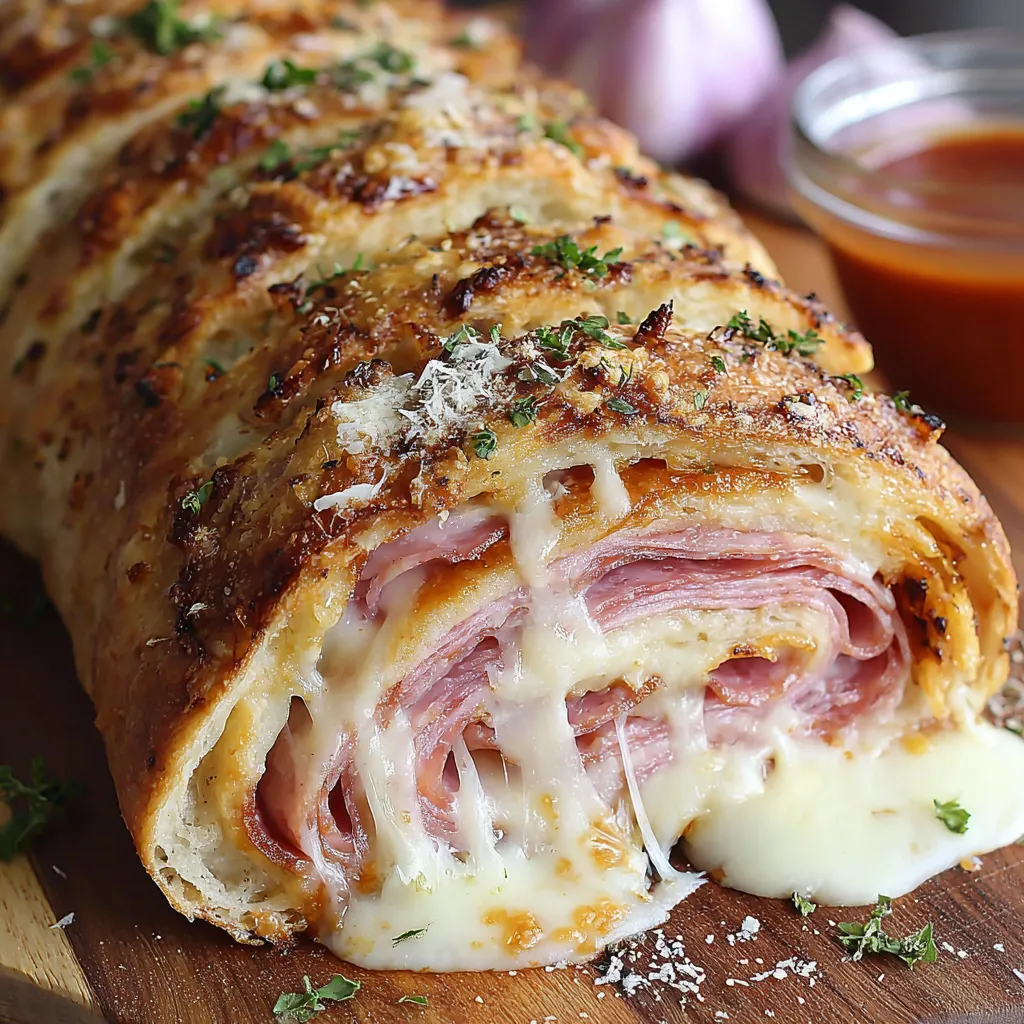 Italienisches Stromboli Gefülltes Brot