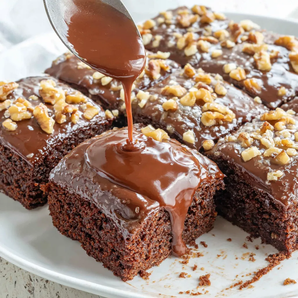 Texas Schokoladen Blechkuchen