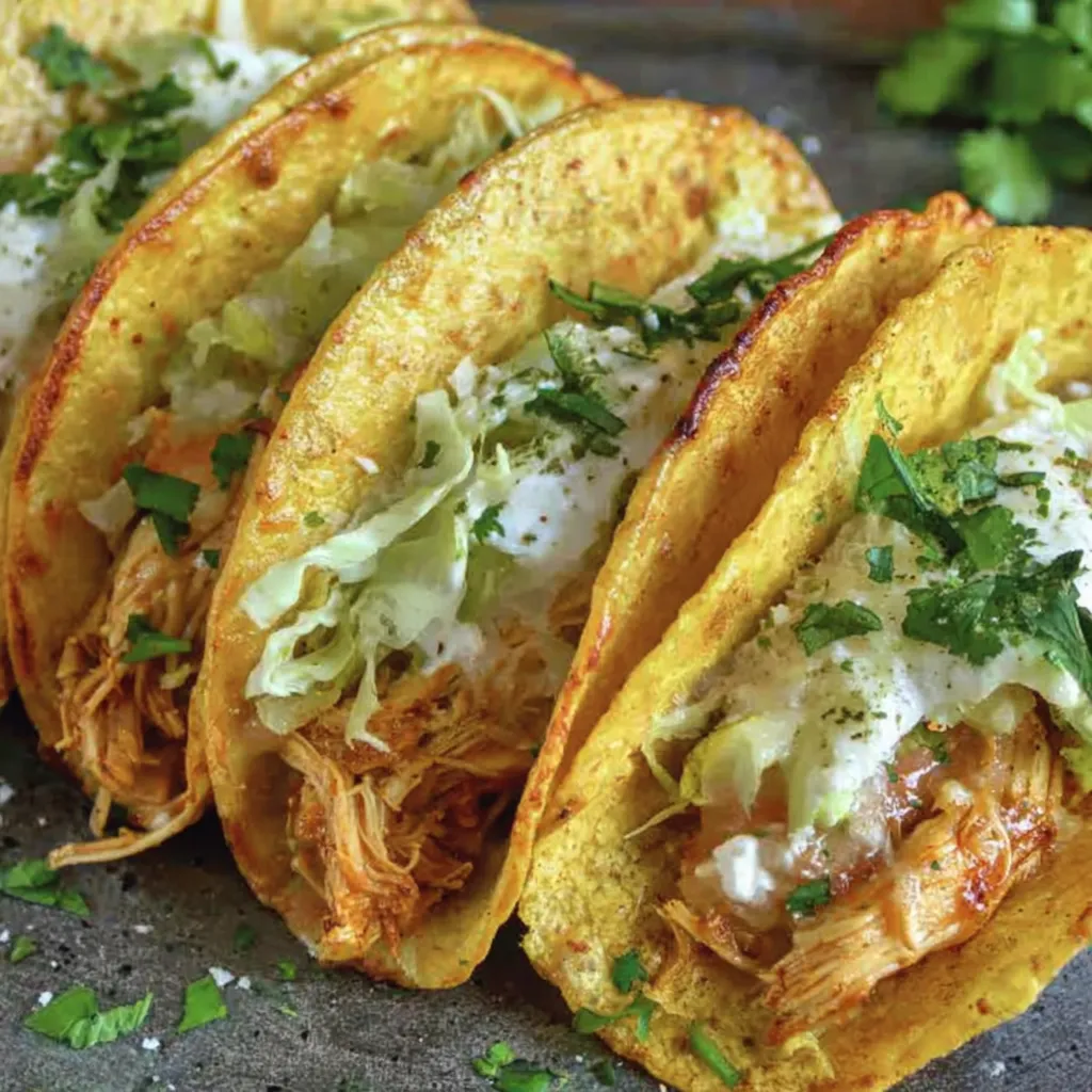 Knusprige Chicken-Tacos