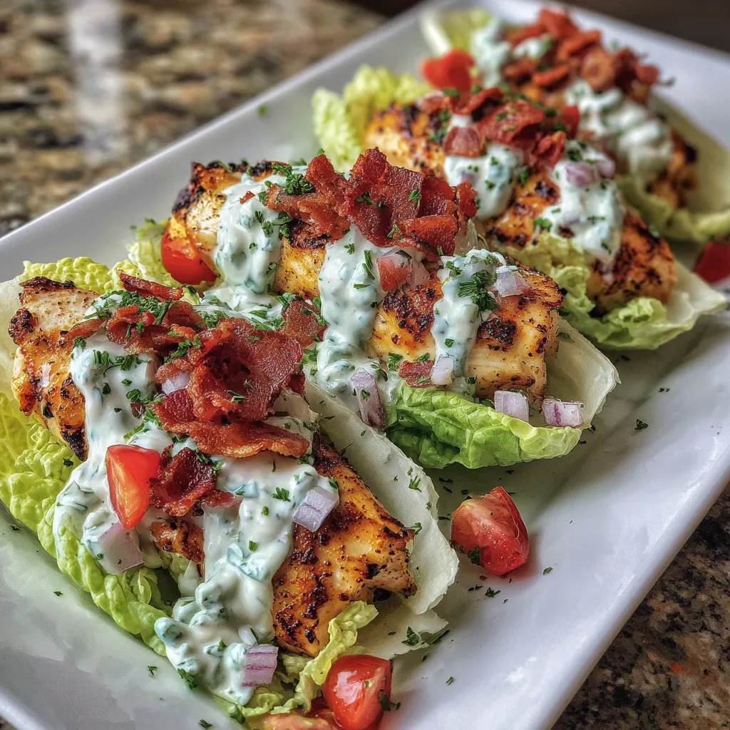 Chicken Bacon Ranch Salatboote