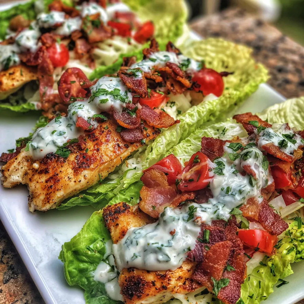 Chicken Bacon Ranch Salatboote