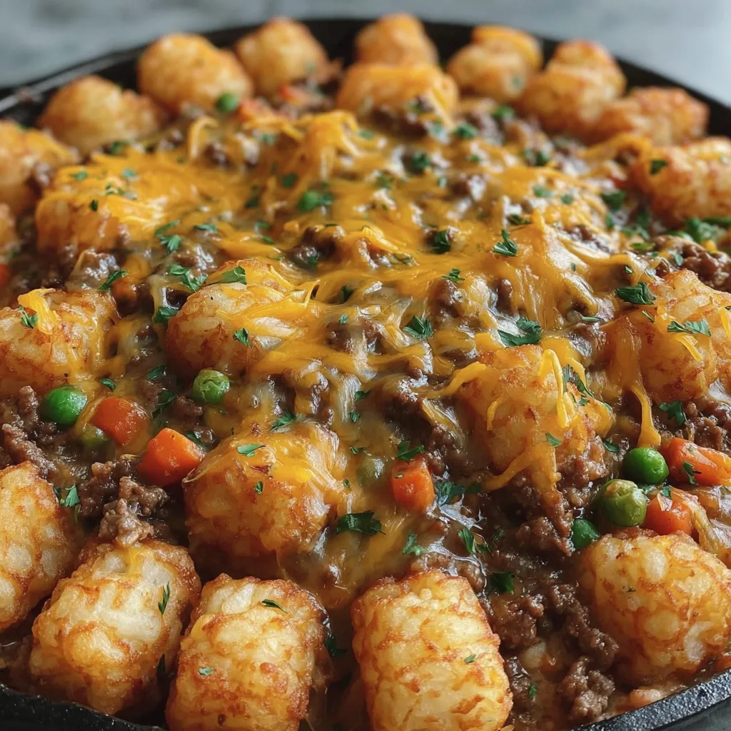 Shepherd's Pie Tater Tot Auflauf
