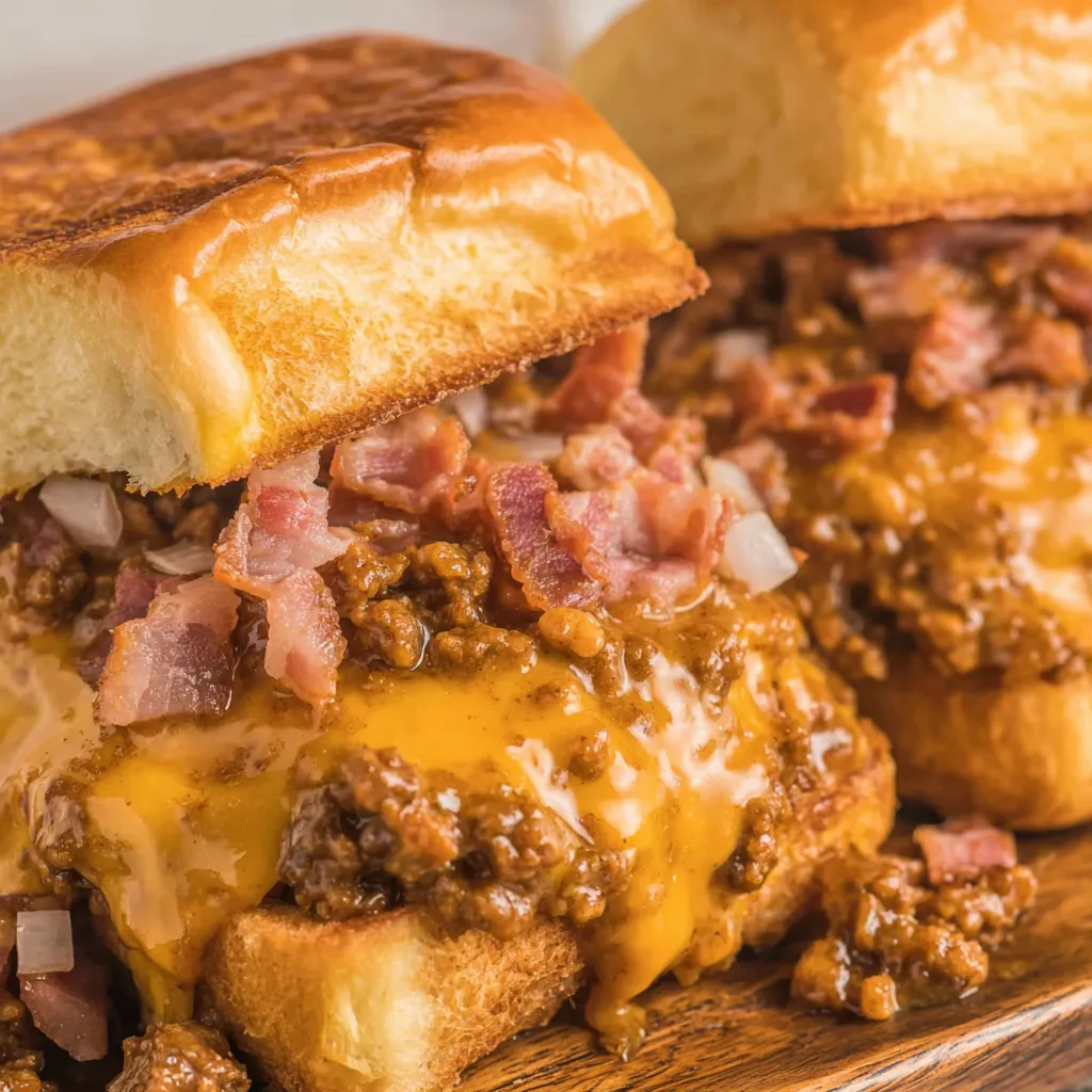 Bacon Bier Käse Sloppy Joes