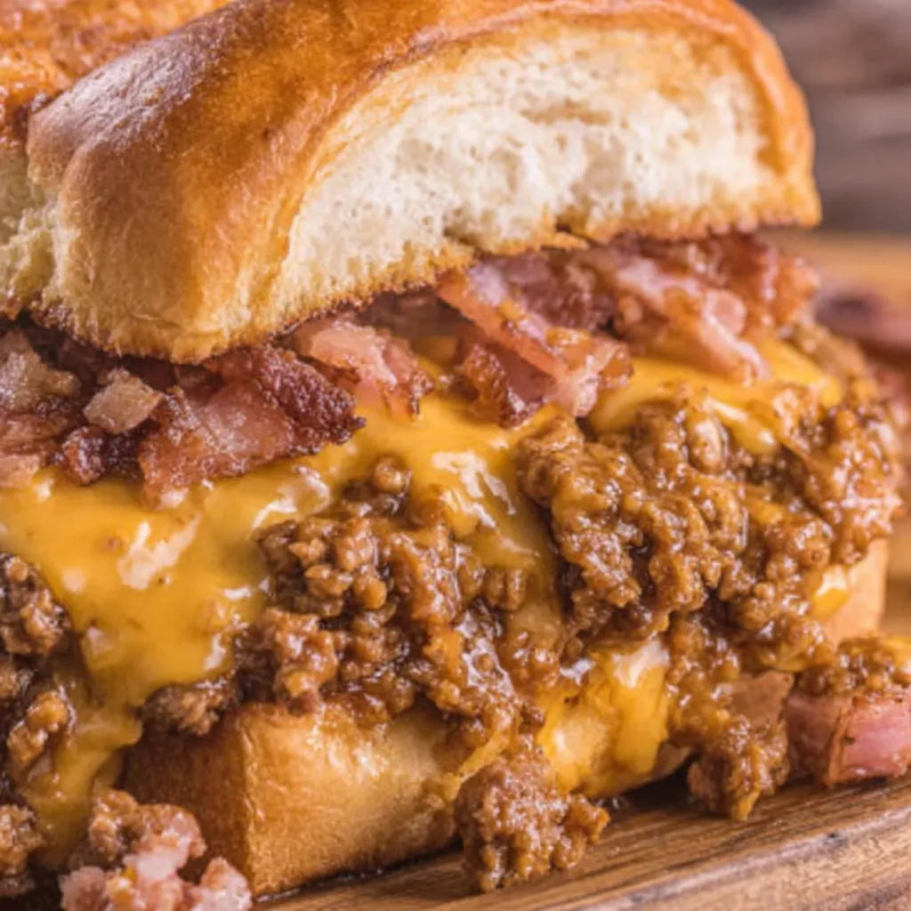 Bacon Bier Käse Sloppy Joes