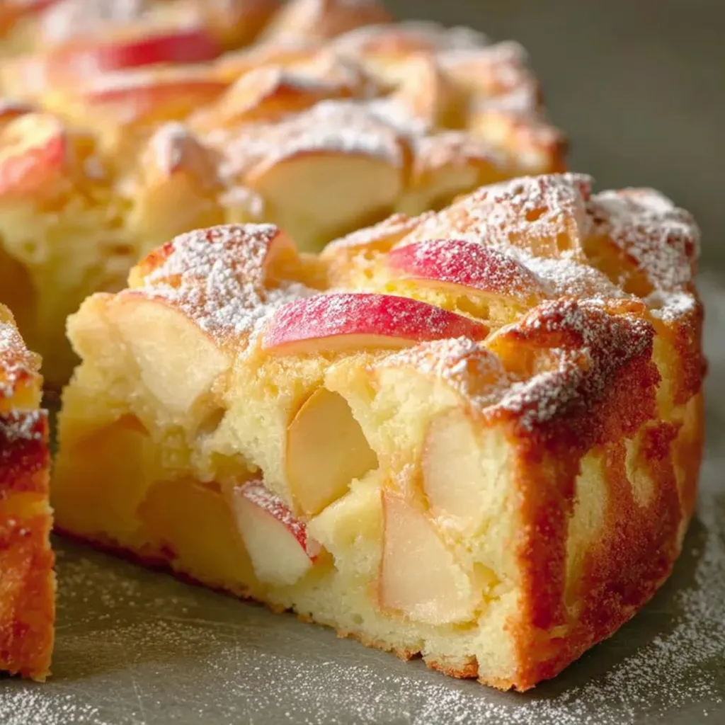 Ein Schneller Apfelkuchen mit nur 3 Äpfeln – in 10 Minuten bereit für den Ofen!