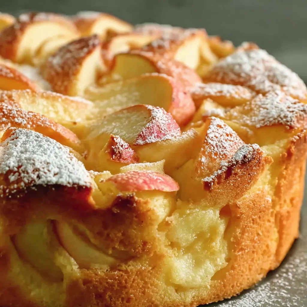 Ein Schneller Apfelkuchen mit nur 3 Äpfeln – in 10 Minuten bereit für den Ofen!