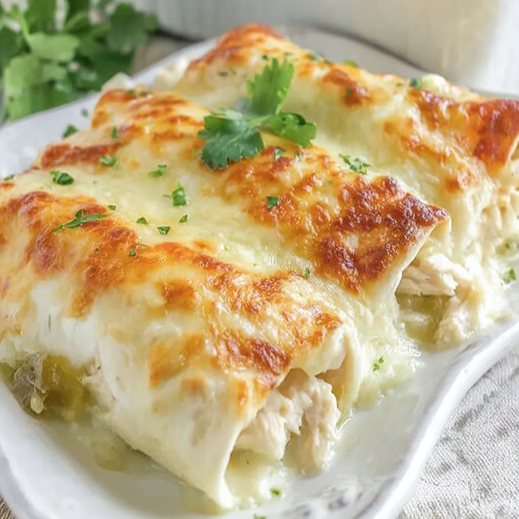 Weiße Hähnchen-Enchiladas