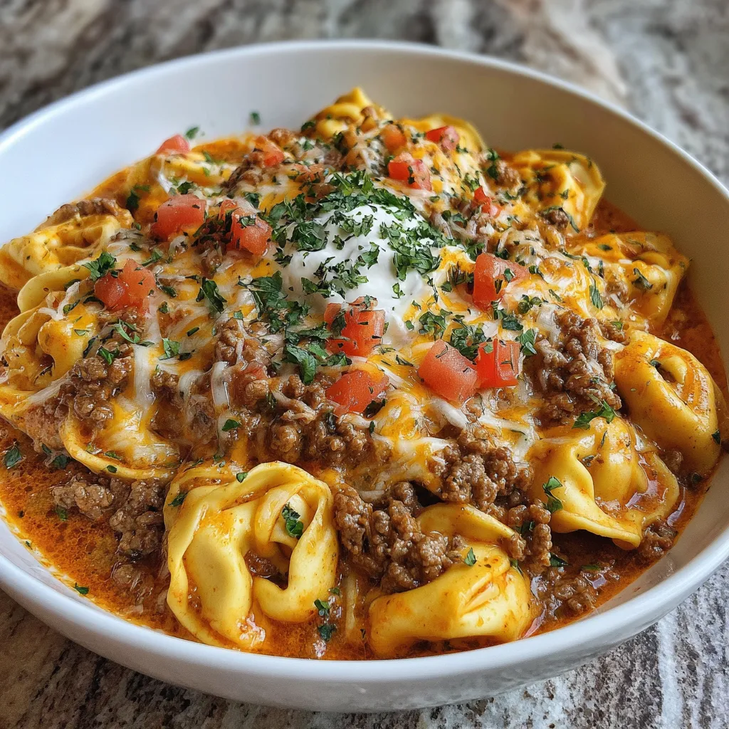 Das brauchst du für Enchilada Tortellini mit Rind: