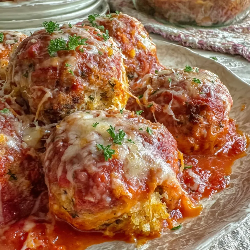 Chicken Parmesan Meatballs Rezept