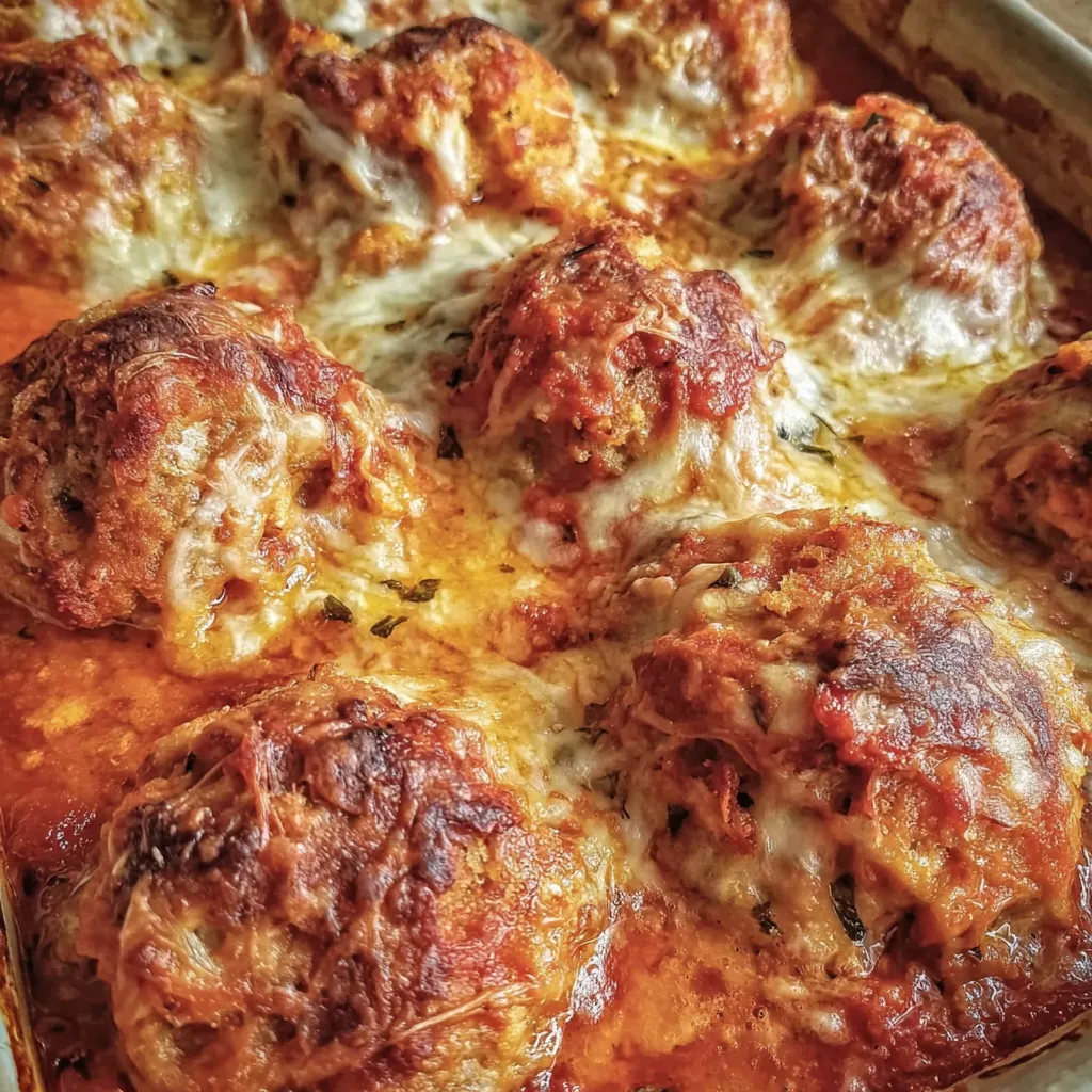 Chicken Parmesan Meatballs Rezept
