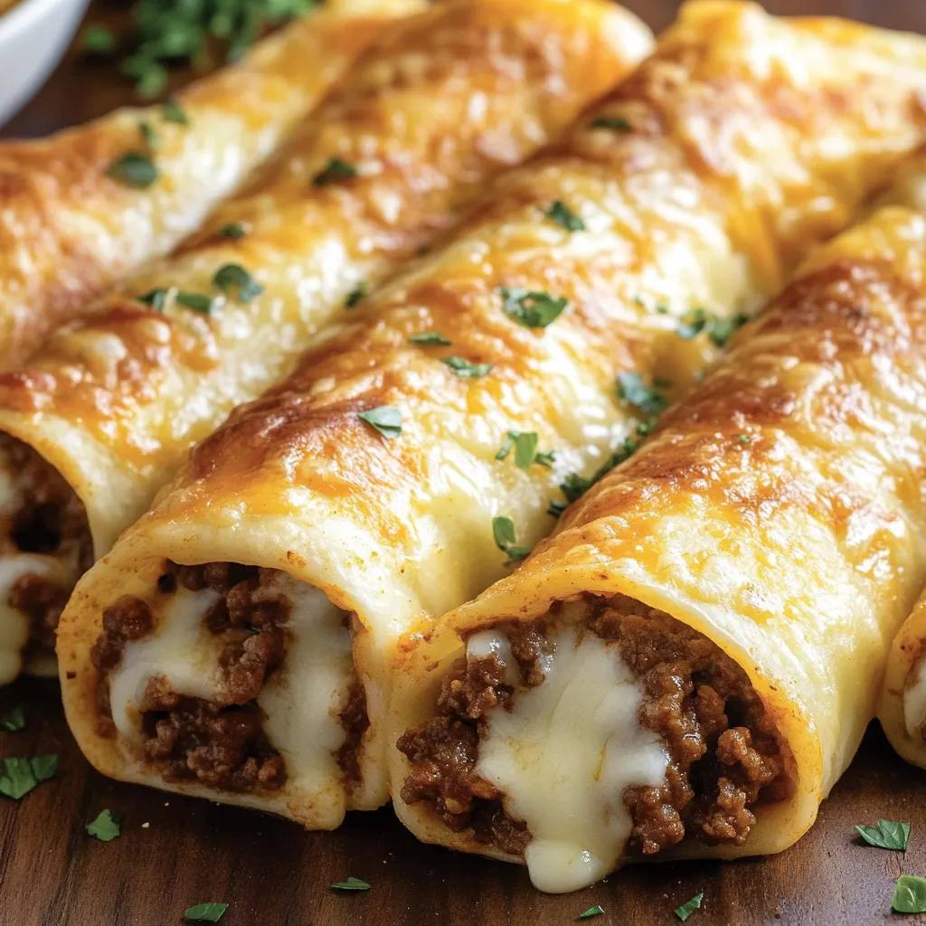 Käsige Taco-Sticks Fingerfood