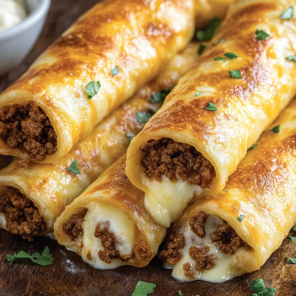 Käsige Taco-Sticks Fingerfood