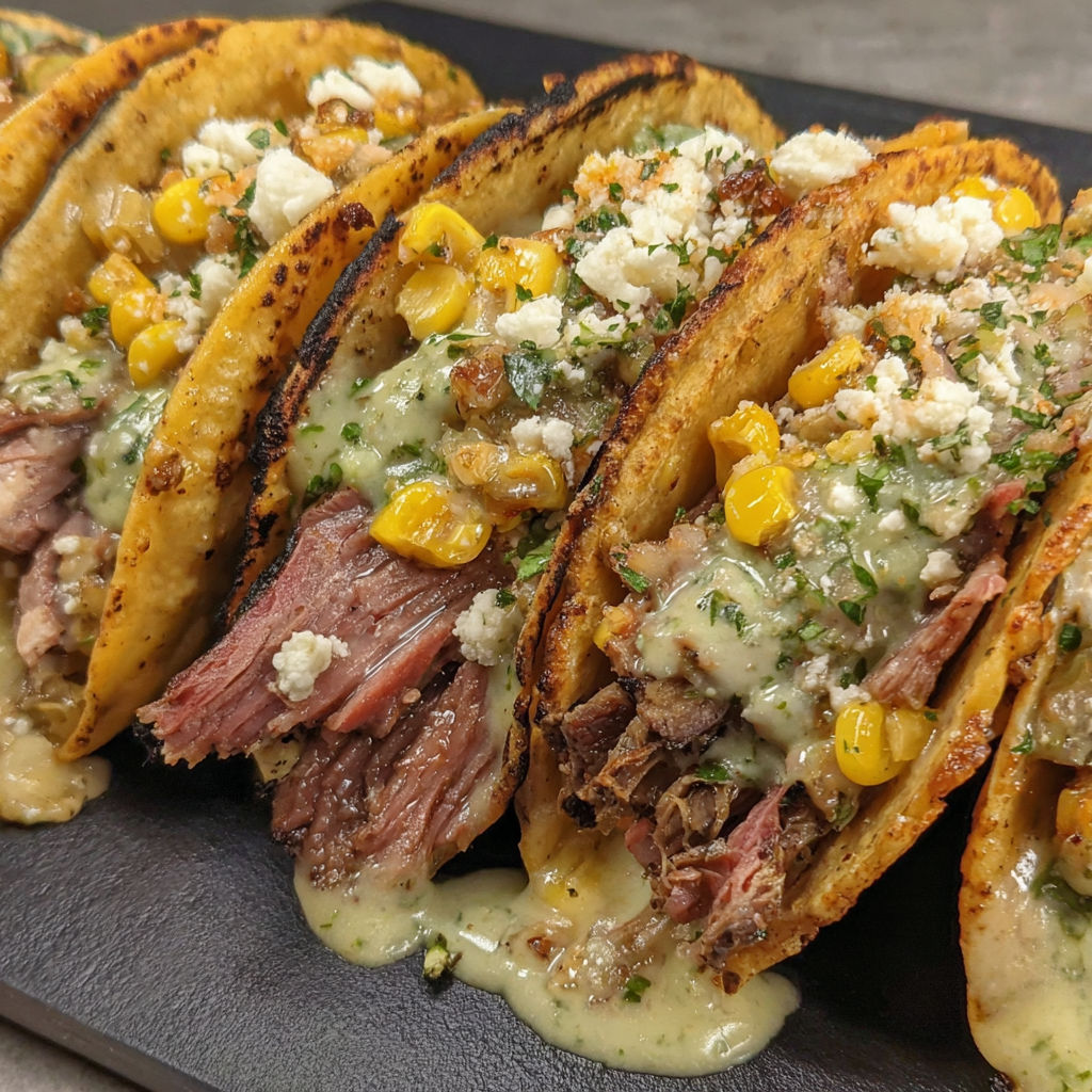 A plate of food with meat and cheese.