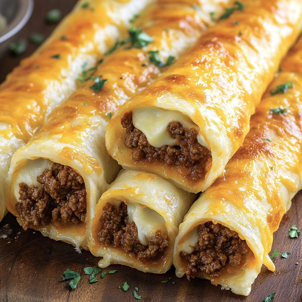 Cheesy taco sticks appetizer.