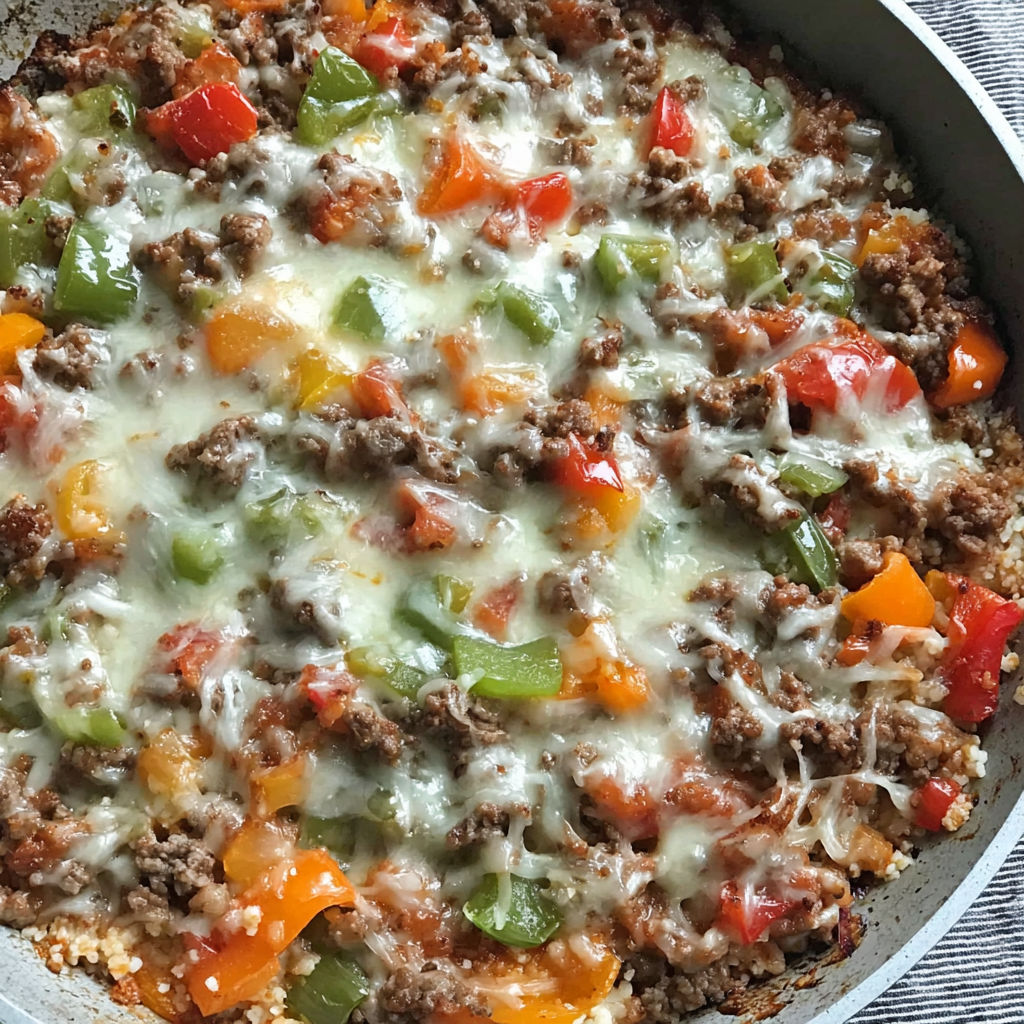 A dish of food with meat and vegetables.