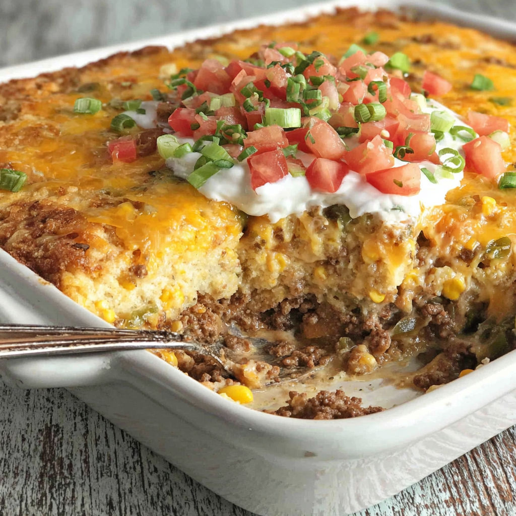 A delicious casserole with tomatoes and cheese.