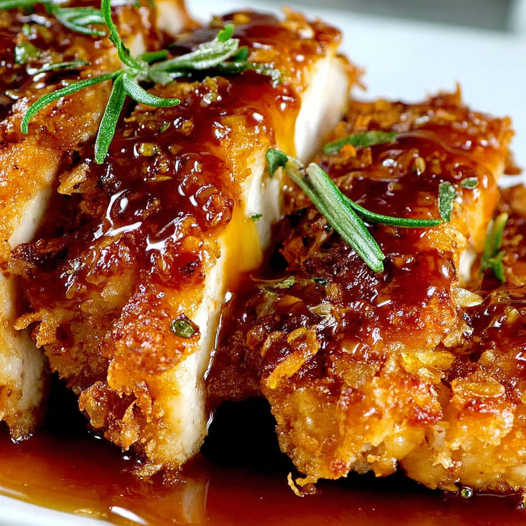 A plate of food with a brown sauce.