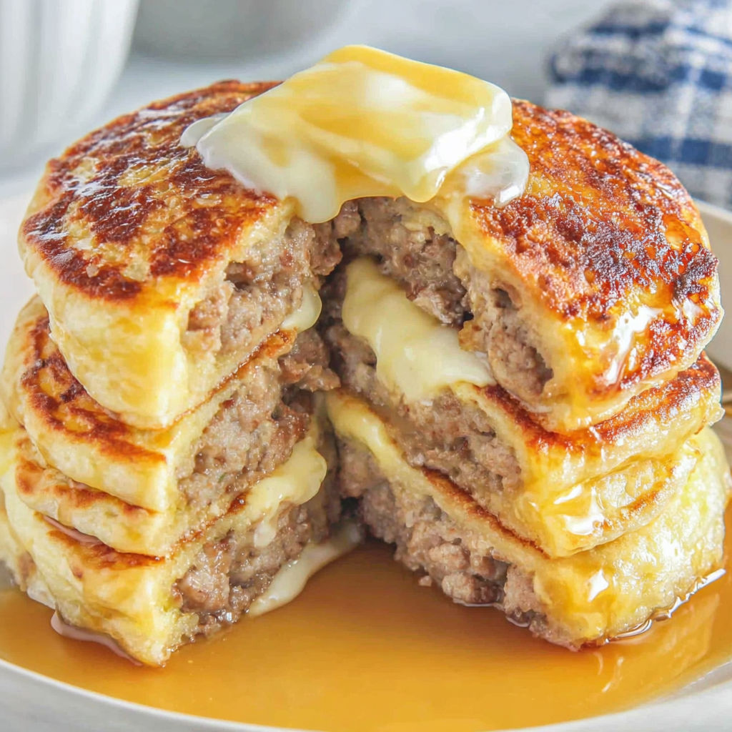 A stack of pancakes with butter on top.