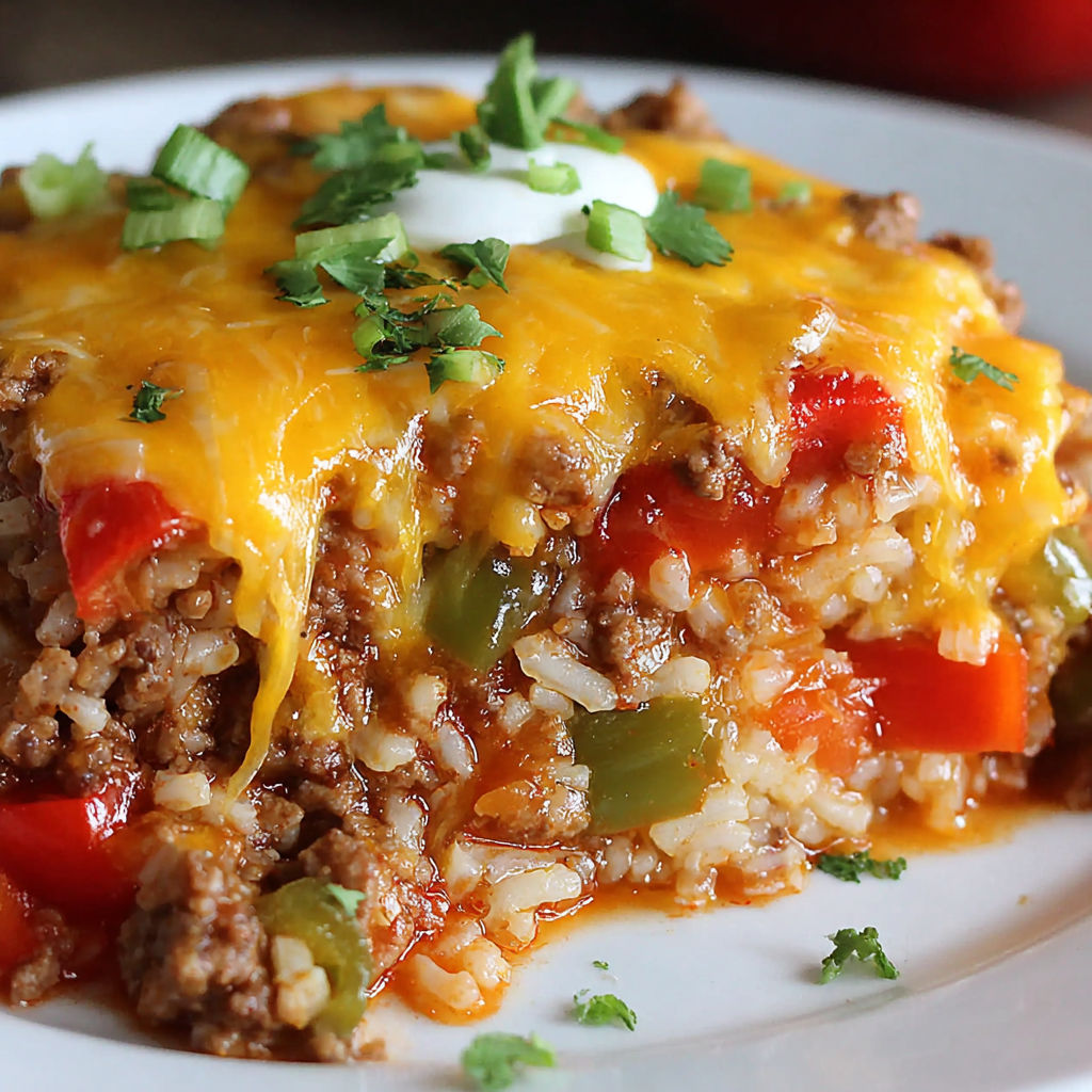 A plate of food with rice and meat.